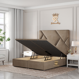 Vita Hex Bed Frame Choose Ottoman Gaslift or Divan Drawers