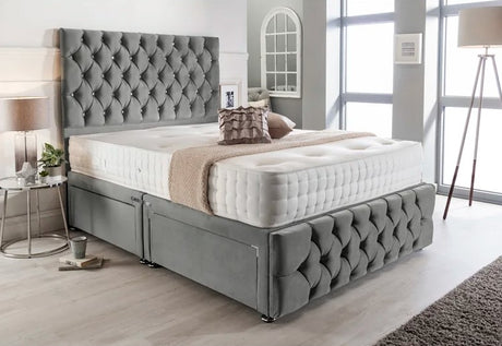 Avery Divan Bed With Chesterfield Headboard & Footboard