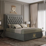 Divan bed frame with 4 drawers