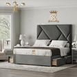 Divan bed frame with 4 drawers