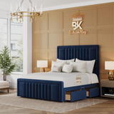 Ottoman Gas lift storage bed frame