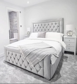 Lavender Chesterfield Upholstered Bed Frame