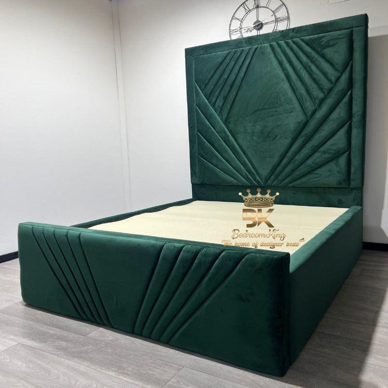 Emerald green king on sale bed frame